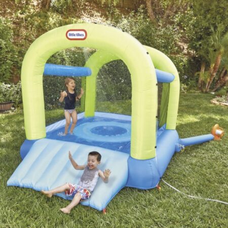 Price Drop! Little Tikes Splash n’ Spray Outdoor Indoor 2-in-1 Inflatable Bounce House with Slide, Water Spray and Blower Only $99! (was $199) Thumbnail