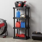 ONLY $22! 4 Shelf Plastic Garage Shelving Unit Thumbnail