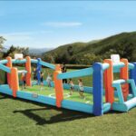 ONLY $199! (was $359) Little Tikes Huge 24′ L x 12′ W x 7′ H Inflatable Sports Bouncer with Backyard Soccer & Basketball Court and Blower Thumbnail