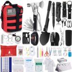 232 pcs Professional Survival Gear Emergency Tactical First Aid Kit Outdoor Trauma Bag ONLY $43! Thumbnail