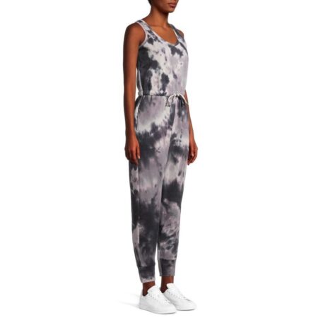 ONLY $6.89! Women’s Juniors Racerback Fleece Jogger Jumpsuits 5 colors available Thumbnail
