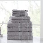 ONLY $11! 10 Piece 100% Cotton Bath Towel Set Thumbnail