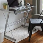 Glass Top Computer Desk with Pull-Out Keyboard Tray ONLY $60! (was $92) Thumbnail