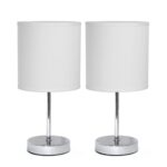 ONLY $21! Basic Table Lamp with Fabric Shade 2 Pack Set Thumbnail