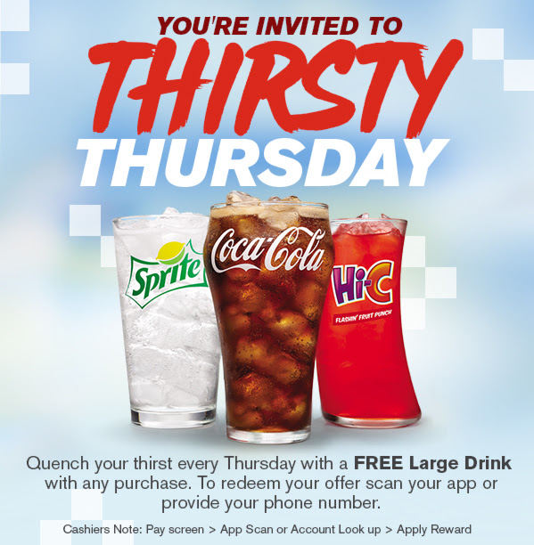 FREE Large Drink at Checker’s & Rally’s! - One Cute Couponer