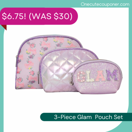 3-Piece Glam Printed Pouch Set ONLY $6.75! (was $30) Thumbnail