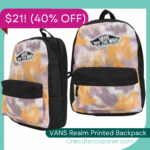 VANS Golden Tie-Dye Backpack Only $21! (40% off) Thumbnail