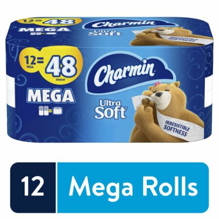 HOT DEAL!! Charmin Ultra Soft Toilet Paper, 12 Mega Rolls NOW $13! (was $25) Thumbnail