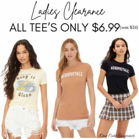 All Womens  & Teen Tee’s ONLY $6.99! (was $26) Thumbnail