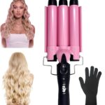 3 Barrel Curling Iron, Waver Curling Iron Adjustable 25mm Hair Waver ONLY $8.57! with code Thumbnail