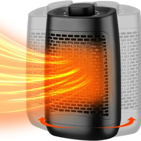 Electric Space Heater, 1500W Adjustable Thermostat ONLY $20 with promo code Thumbnail
