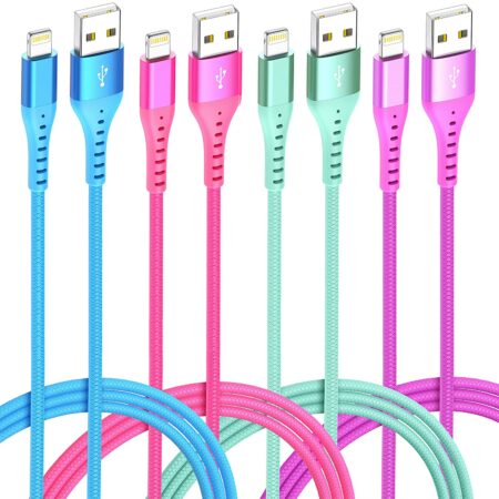 4 Colors iPhone Charger Lightning Cables ONLY $6.39 (was $29) Thumbnail
