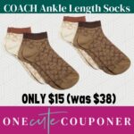 ️Coach Signature Ankle Length Socks ONLY $15! Thumbnail