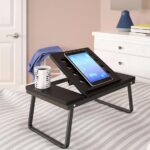 Folding Laptop Tray, Black w/Cup holder ONLY $16.99! (reg. $24) Thumbnail