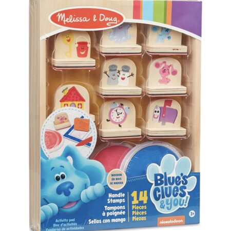 HOT DEAL! ONLY 5.00! (was $18) Melissa & Doug Blue’s Clues & You! Wooden Handle Stamps and Activity Pad (15 Pieces) Thumbnail