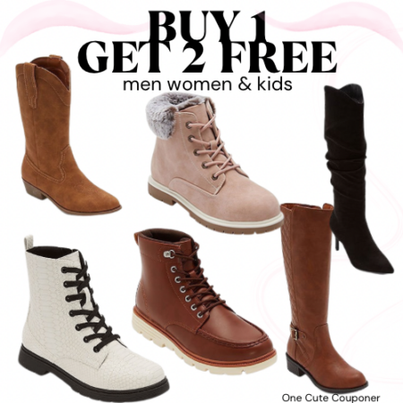 WOW! BUY 1 GET 2 FREE! Boots for the entire family! Thumbnail