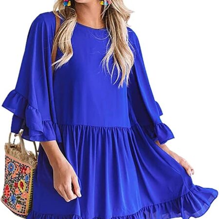 Women’s Ruffle Sleeve Dress only $6.99! Thumbnail