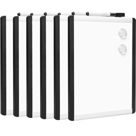 ONLY $10! 6 Pack Small Dry Erase Whiteboard Magnetic White Boards Thumbnail