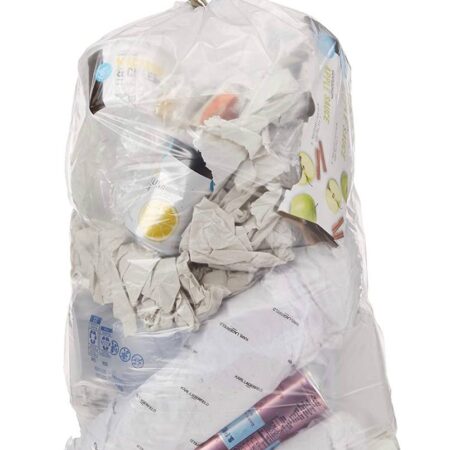 Hurry! Custom Fit Clear Drawstring Trash Bags- 75 Count ONLY $6.30! (Was $23)<br> Thumbnail