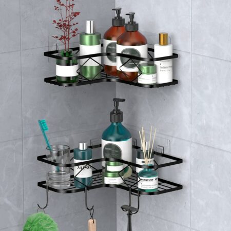 2 Pack Adhesive Corner Shower Caddy Shelf ONLY $15! Thumbnail