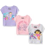 Dora the Explorer Girls’ Toddler Short Sleeve T-Shirt Bundle 3 Pack Tees ONLY $5! Thumbnail
