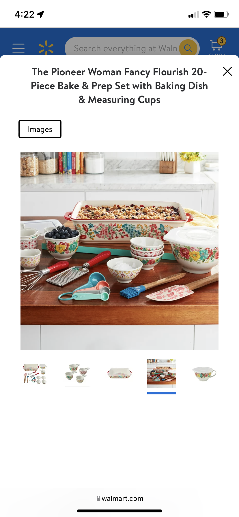 The Pioneer Woman Fancy Flourish 20-Piece Bake & Prep Set with Baking Dish  & Measuring Cups