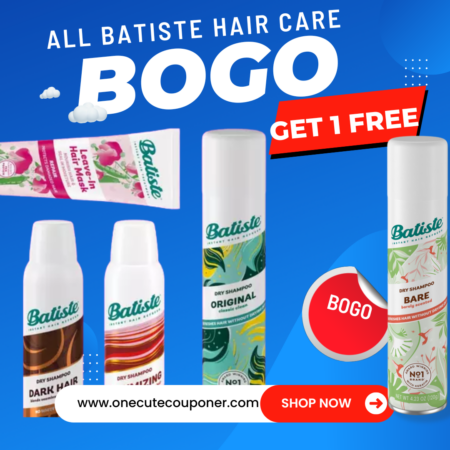 all Batiste hair care BUY ONE GET ONE FREE! Thumbnail