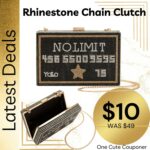 ONLY $10! (WAS $49) Rhinestone Chain Clutch Thumbnail