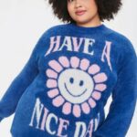 Price drop! Plus Size Daisy Sweater-Knit Pullover NOW $5! ( WAS $32) Thumbnail