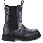 67% Off! MOSCHINO COUTURE Abstract Textured Leather Boots NOW $274.97! (was $840) Thumbnail