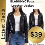 Women’s Faux Leather Jackets NOW $39.20 (60% off)! Thumbnail