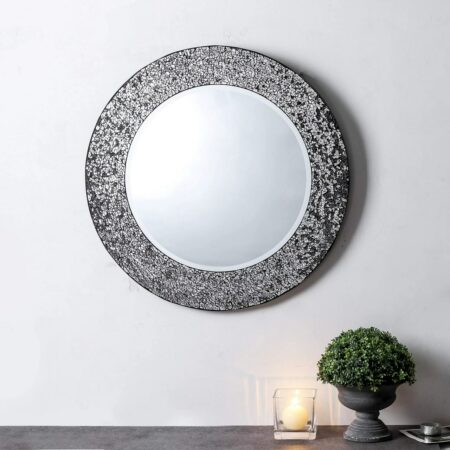 Mosaic Wall Mirror Decorative Round Wall Mirror Now $39.99 (was $55.99)! Thumbnail