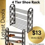 HOT! 4 Tier Shoe rack Only $13! Thumbnail
