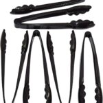 6 Heavy Duty Black Serving Tongs 9 Inch Plastic Disposable Tongs (Оne Расk) NOW $9.75! Thumbnail
