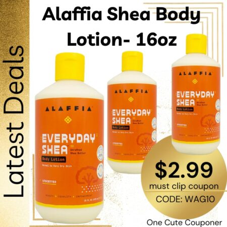 Alaffia Everyday Shea Body Lotion Only $2.99! (was $9.99)! Thumbnail