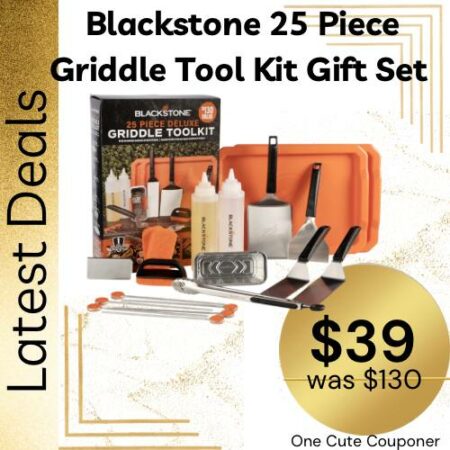 HOT DEAL Blackstone 25PC Griddle Tool Set NOW $39 (was $130) Thumbnail