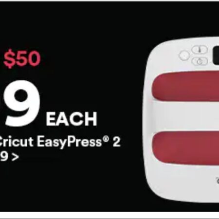 Cricut Easypress 2.0 ONLY $99! (Save $50) Thumbnail