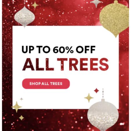 Up to 60% off all Christmas Trees! Thumbnail