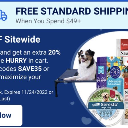 Codes are stacking! Save Big on Pet Food & Medication! Thumbnail