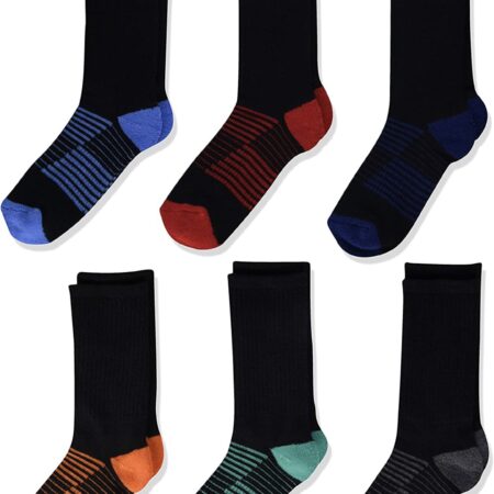 Kids’ Cushioned Athletic Crew Socks, Pack of 6 ONLY $5.40! Thumbnail
