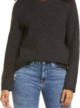 Plaited Stitch Recycled Blend Crewneck Sweater ONLY $9 (was $35)! Thumbnail