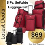 5 Pc. Softside Luggage Set | ONLY $69 (WAS $300) Thumbnail