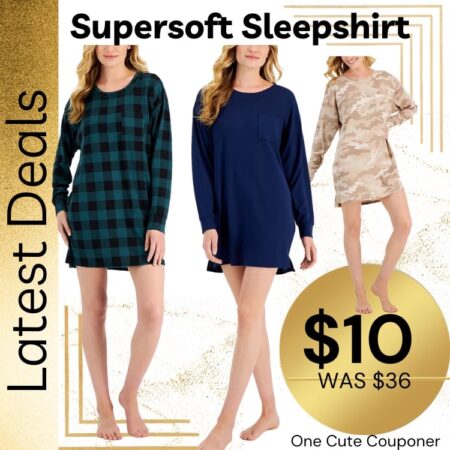 Women’s Supersoft Sleepshirt ONLY $10! Thumbnail