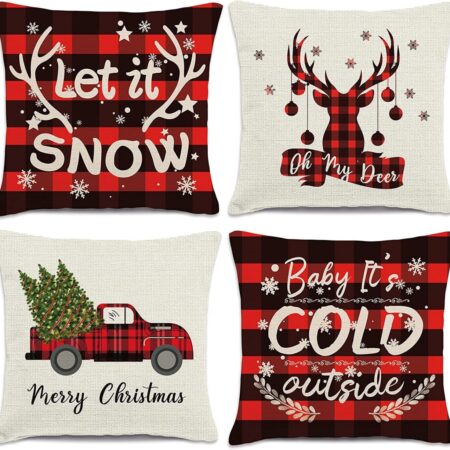 60% OFF! Throw Pillow Covers 18×18 Set of 4  Clip the coupon Thumbnail