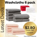 6pk Washcloth Sets ONLY $2.80 ( MUST CLIP COUPON) Thumbnail