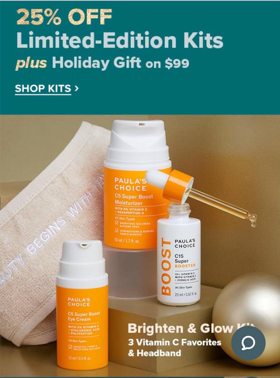 Paula’s Choice Sale! Save 25 off Holiday Kits! One Cute Couponer