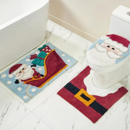 Price Drop! Santa Bath Rug Set Non-Slip 3 Pieces NOW $9.97! (WAS $18) Thumbnail