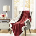 Classic Textured Reversible Sherpa Throw, 50″ x 60 NOW $19.99! (WAS $60) Thumbnail