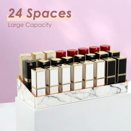 Lipstick Holder, 24 Slots Marble Lipstick Organizer  $6.99 Thumbnail