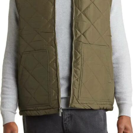MENS Faux Shearling Lined Quilted Puffer Vest NOW $14 (was $30) Thumbnail